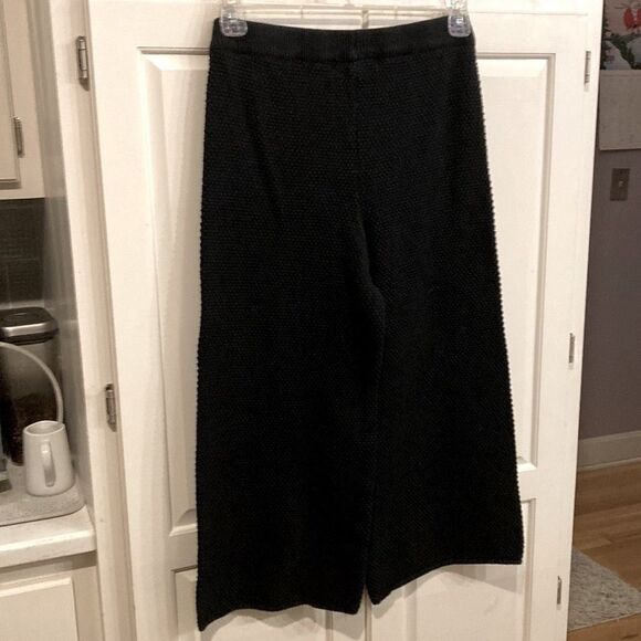 Revolve Free People Beach Hailee Set Black Waffle Knit Thermal Loungewear Medium - Picture 9 of 15